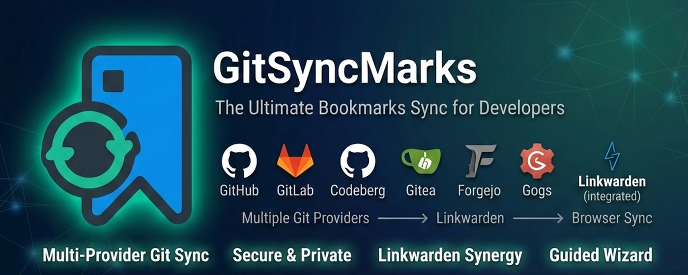 GitSyncMarks — bookmark sync to your Git repository